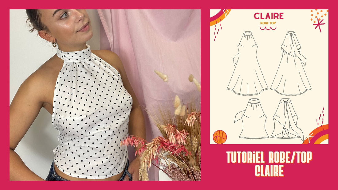 Comment coudre la robe/top à col américain Claire