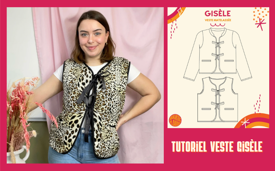 Tutoriel veste matelassée Gisèle