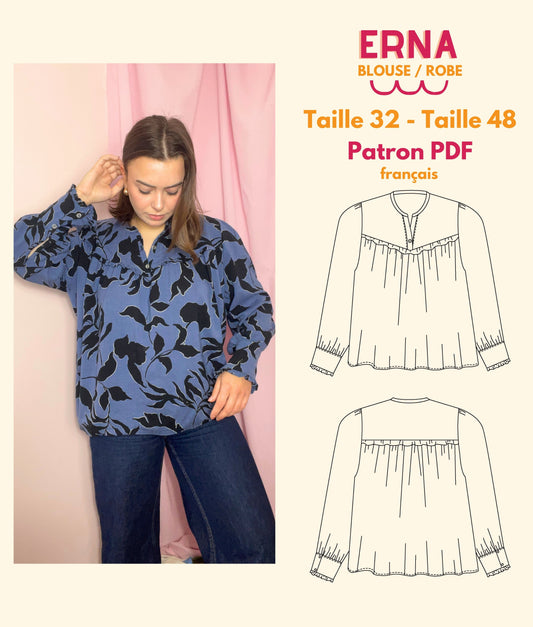 (Numérique) Patron-Blouse/Robe Erna