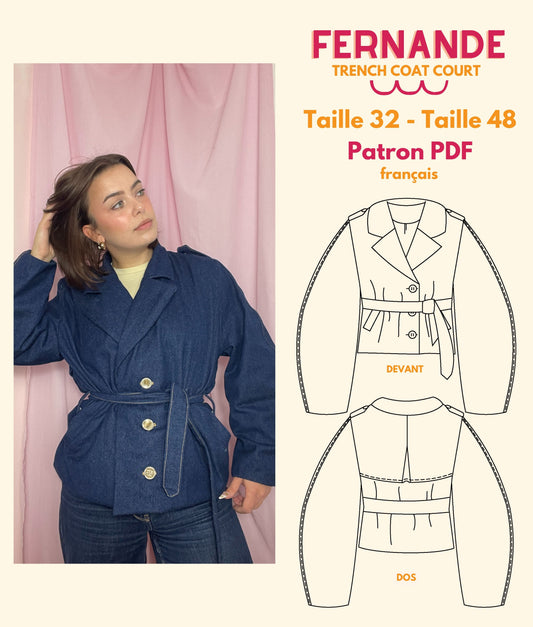 (Numérique) Patron - Trench Coat Fernande
