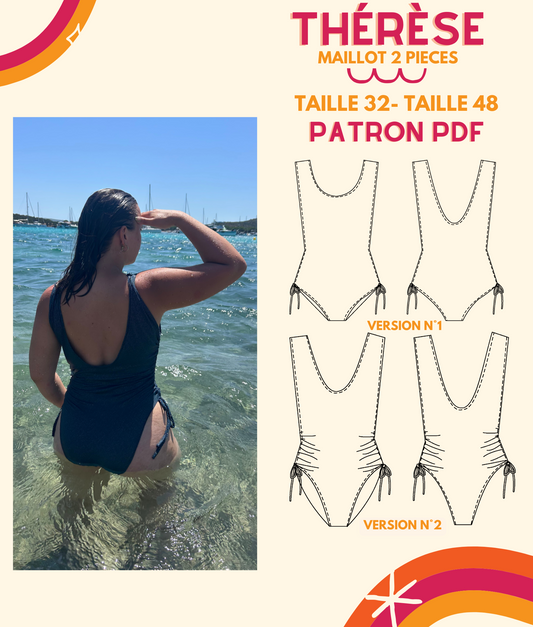 (Numérique) Patron-Maillot de bain une pièce Thérèse