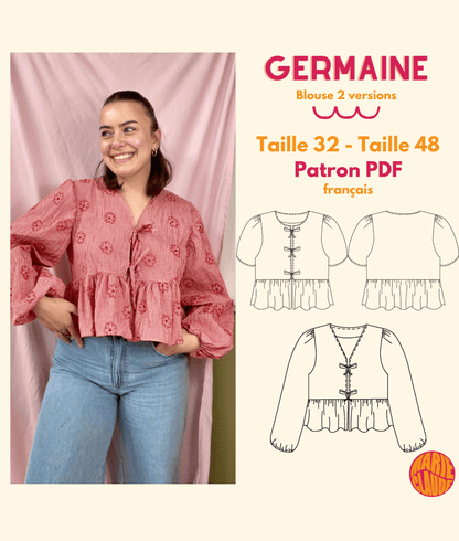 Patron Blouse à volants Germaine