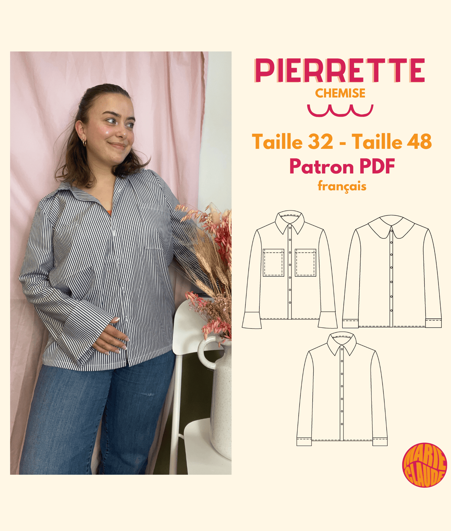 Patron Chemise Pierrette