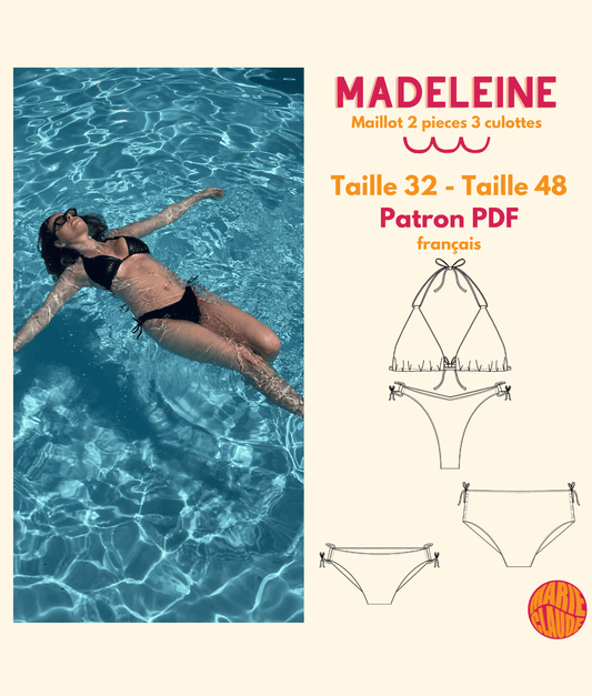 Patron Maillot de bain 2 pièces Madeleine
