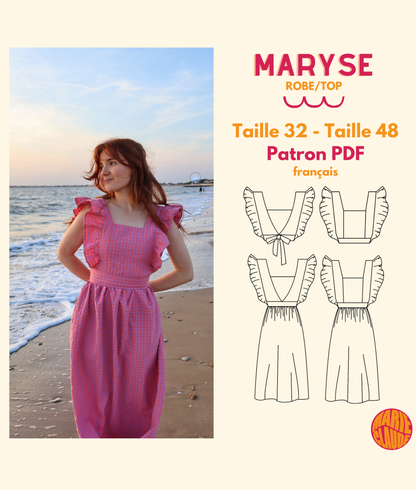 Patron robe/top Maryse LUCETTE X MARIE CLAUDE