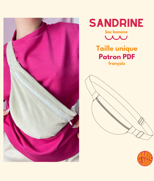 Patron Sac Banane Sandrine