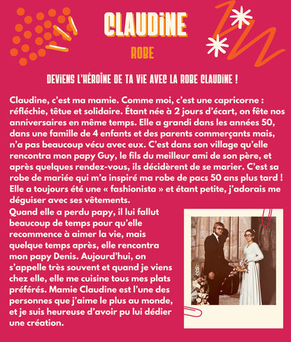 (Numérique) Patron UPCY_CLO X MARIE CLAUDE PATRON- Robe Claudine